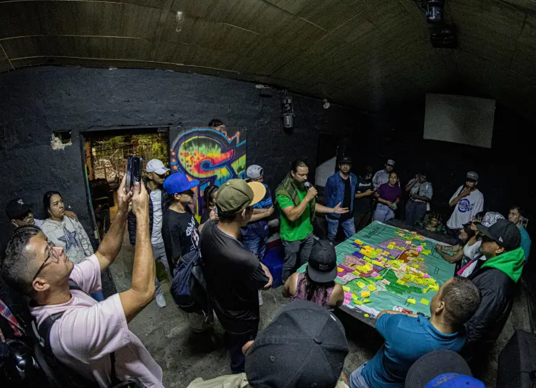 Tercer encuentro Cartografía Hip Hop, organizado por Pino el Bardo en la Casa del Hip Hop en Aranjuez. Foto Cortesía Pino el Bardo