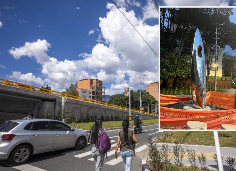 Alrededores del intercambio vial de la Calle Colombia con la carrera 80 en el occidente de Medellín. FOTO: EL COLOMBIANO Y cortesía