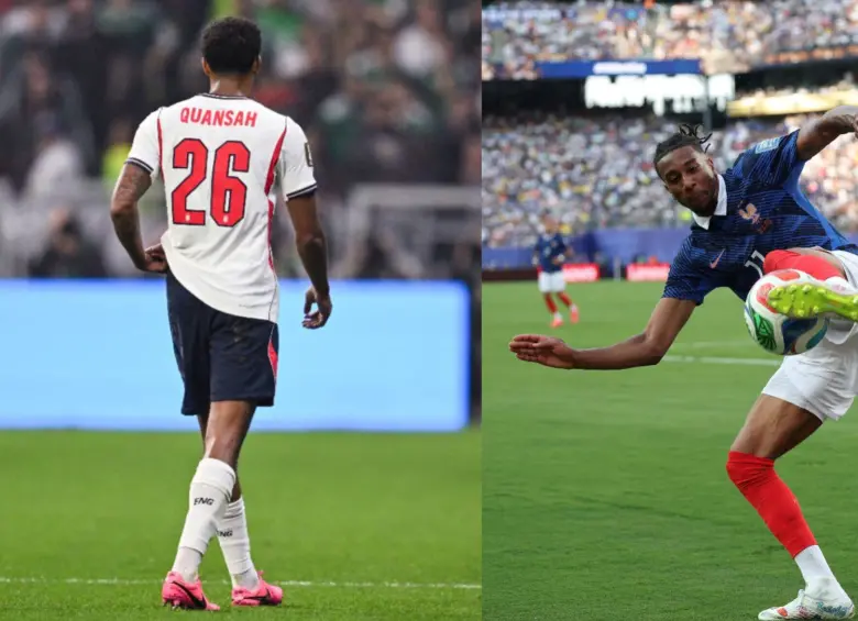 Jarell Quansah y Michael Olise recibieron una roja y una amarilla respectivamente en sus llaves de octavos de final. Foto: Xinhua