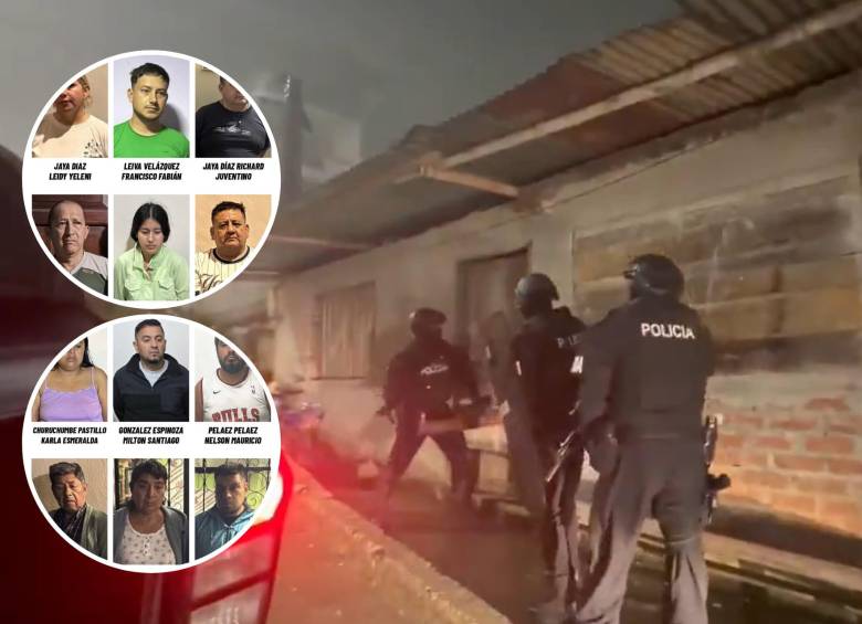 Operativo con 400 policías y 76 fiscales en Ecuador contra una red de tráfico de armas; Colombia no cooperó, según las autoridades. Foto: Ministerio de Interior Ecuador