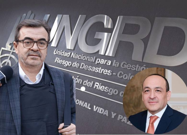Olmedo López (izq.), exdirector de la UNGRD cruzaba mensajes con Vladimir Fernández, hoy magistrado de la Corte Constitucional, cruzaban mensajes sobre reuniones y nombramientos. FOTOS: Colprensa