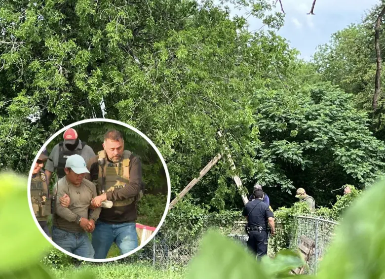 El hombre guatemalteco pasó ocho horas en un árbol mientras vecinos le gritaban que no firmara nada. Fotos: Redes sociales y captura de video