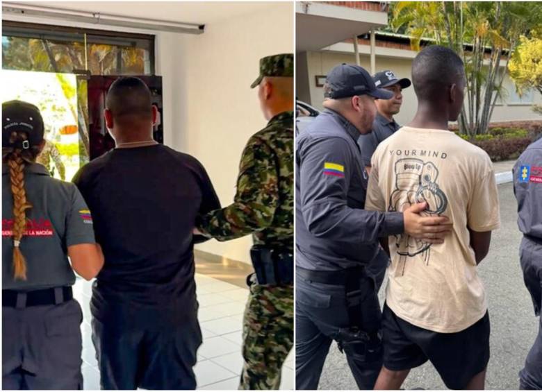 La individualización de los presuntos responsables se dio en tiempo récord y deberán responder por homicidio agravado, tortura agravada y desaparición forzada agravada. Estos son dos de los militares capturados. FOTO: Cortesía Ejército Nacional