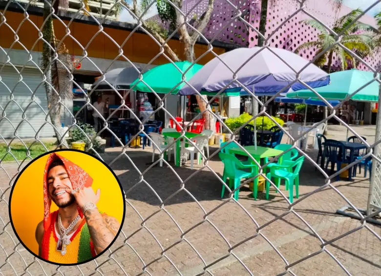 Así lucían al medio día algunos de los puestos de ventas cercanas al Atanasio Girardot. Los cerramientos impedían incluso la entrega de los productos por parte de proveedores. Según Ryan Castro y su equipo, el tema ya se solucionó. Este viernes un nuevo recorrido lo verificará. FOTO Mauricio Palacio y cortesía. 