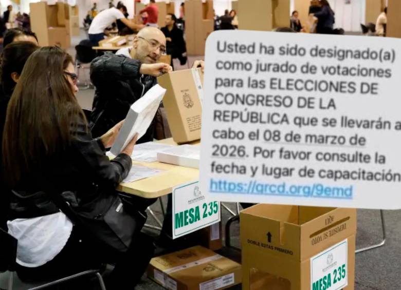 Según la Registraduría, más de 862.000 jurados de votación fueron nombrados para las elecciones al Congreso el próximo 8 de marzo. FOTO: CAMILO SUÁREZ-REFERENCIA 