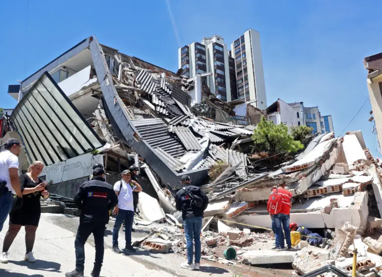 Destrozos en Pereira. FOTO: AFP