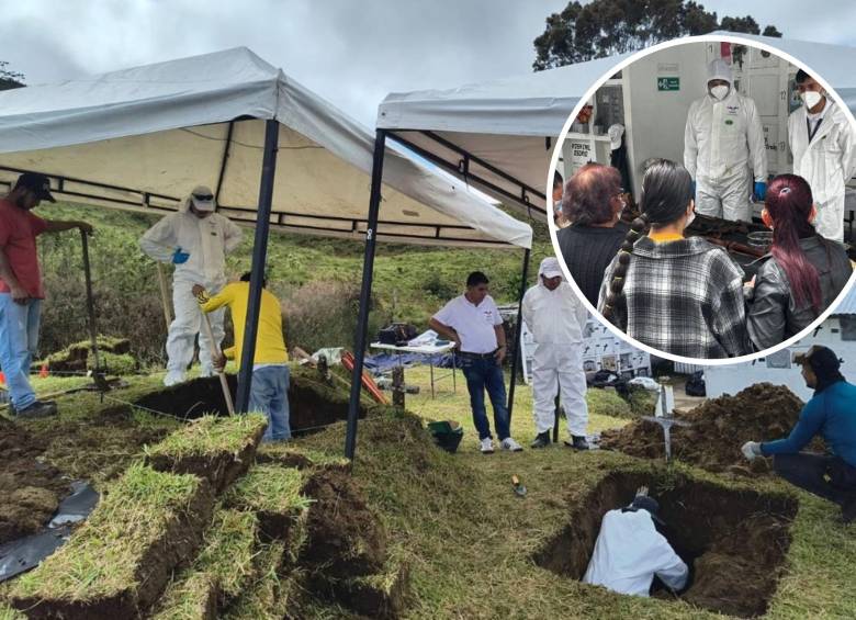 Hallan siete cuerpos de víctimas del conflicto armado en un cementerio de Caldas