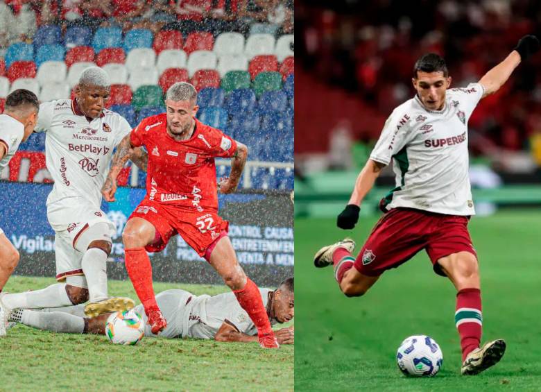 El cuadro vallecaucano buscará ratificar su buen año en competencia internacional contra el Fluminense de Kevin Serna. FOTOS: TOMADAS DEL X DE @AmericadeCali y @Fluminense 