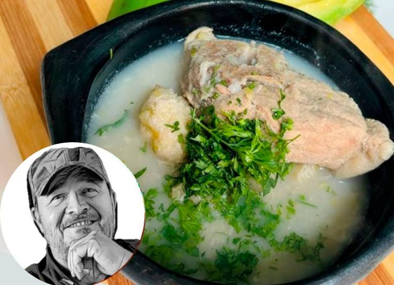 La sopa de guineo con espinazo es una de las propuestas del chef Álvaro Molina para recordar la gastronomía local durante estas fiestas de fin de año FOTO cortesía redes sociales