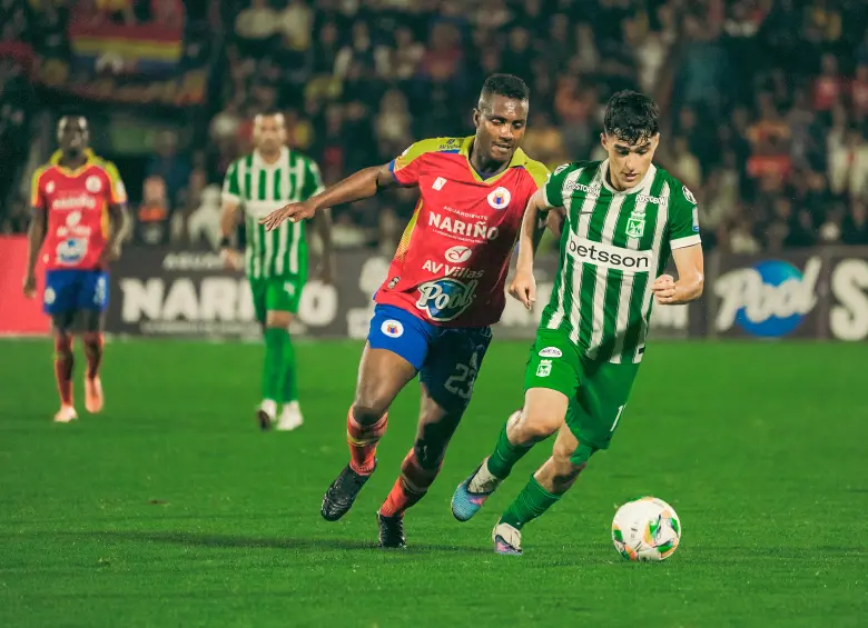 Todavía con su cara de niño, Juan Manuel refleja la intensidad con la que juega y no se esconde ante la exigencia de portar la camiseta verdolaga. FOTO ATLÉTICO NACIONAL
