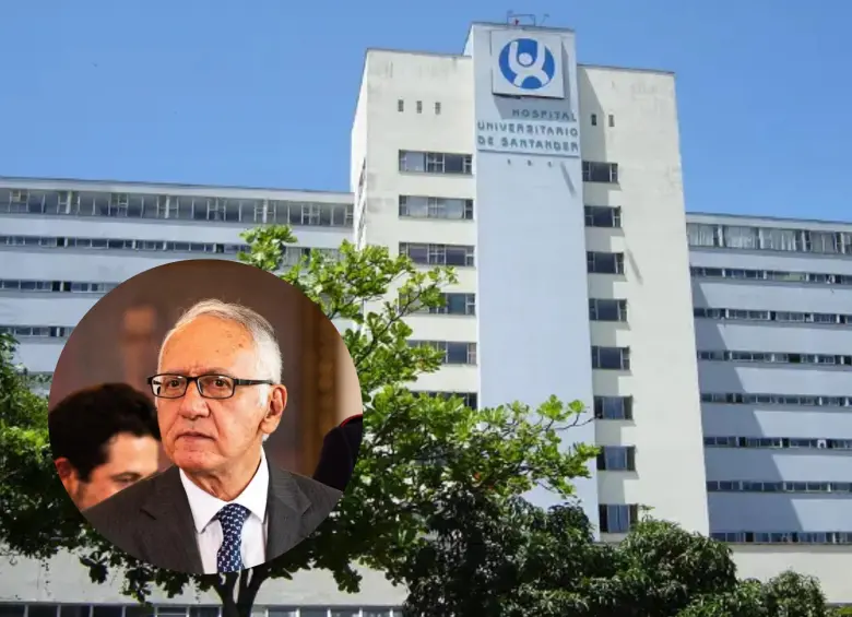 Guillermo Jaramillo, ministro de Salud, advirtió sobre una posible intervención al HUS si no se cumplen los compromisos financieros pactados. FOTOS: PÁGINA WEB DEL HOSPITAL Y COLPRENSA.