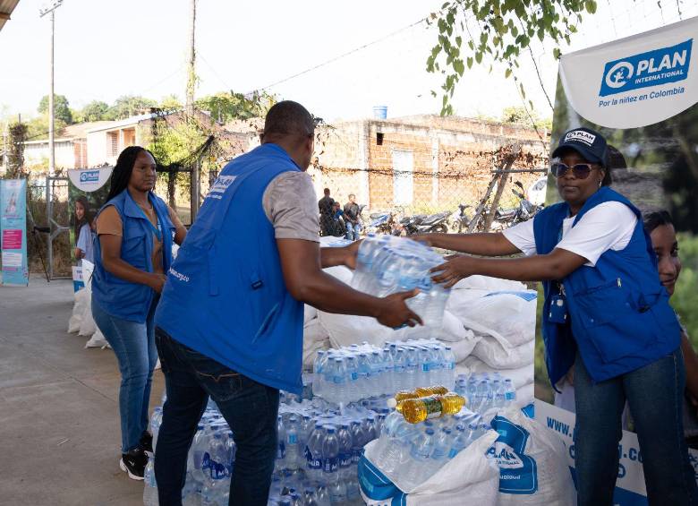 Fundación PLAN trabaja en la entrega de ayudas y la recuperación de las comunidades afectadas tras el terremoto. Foto: cortesía