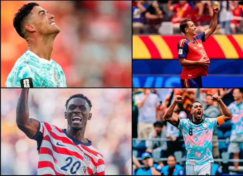 Cristiano Ronaldo, Miker Oyarzabal, Folarin Balogun y Youri Tielemans marcaron en dieciseisavos de final. FOTOS: X Selecciones