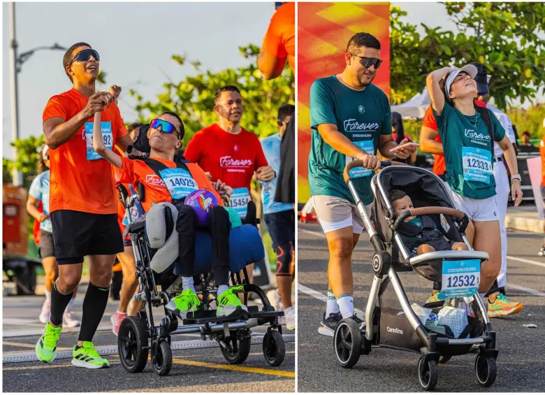 En la carrera participan todas las personas y familias. Cortesía CMT
