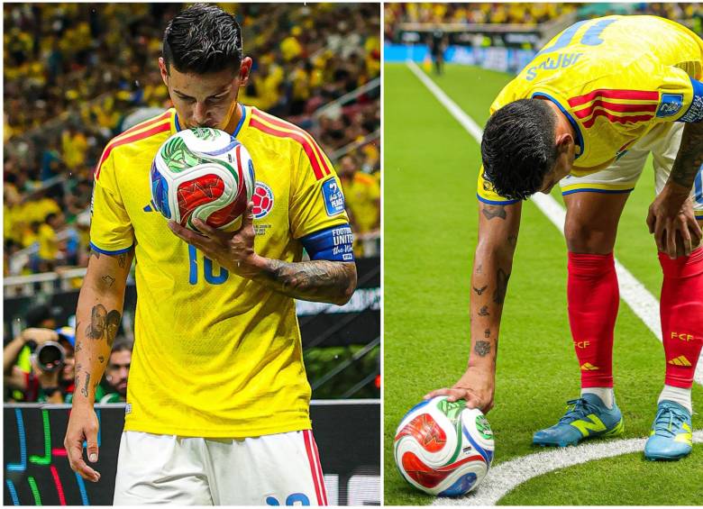 James Rodríguez con la camiseta de Colombia en el Mundial 2026. FOTO: Tomada de las redes sociales de @jamesdrodriguez y Fifa.