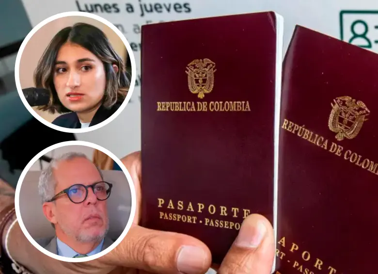 El Ministerio reconoce que no se han constituido aún las vigencias futuras para garantizar la continuidad de la impresión de los pasaportes. El asunto desató una controversia entre Laura Sarabia y Alfredo Saade. FOTO: EL COLOMBIANO/COLPRENSA/PRESIDENCIA