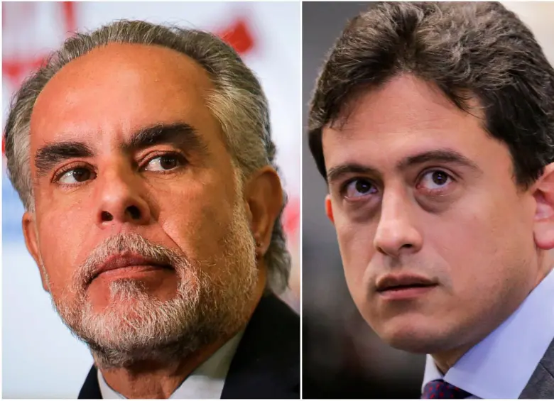 El ministro del Interior, Armando Benedetti; y el exdirector de la Dian y exministro de Comercio, Luis Carlos Reyes. FOTOS: Colprensa