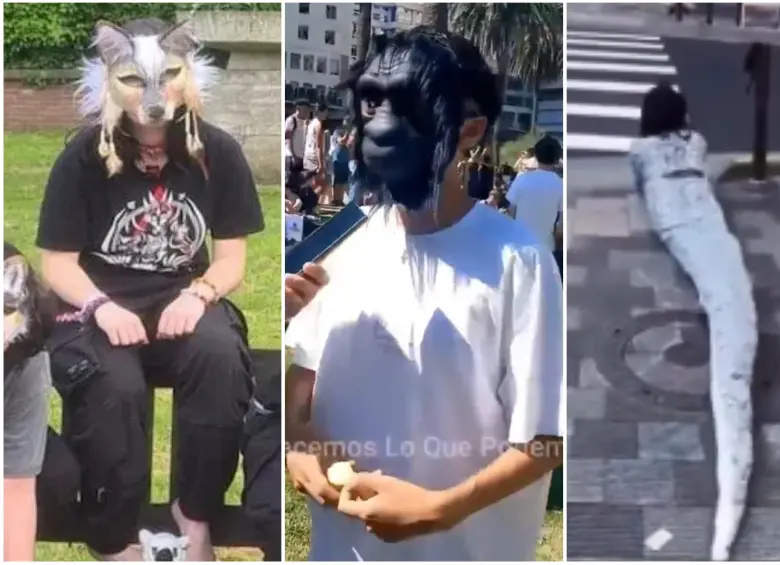 El crecimiento de los therians, jóvenes que afirman vivir una identidad animal, abrió discusiones sobre la salud mental tras denuncias de ataques. FOTO: Captura de video de redes sociales 