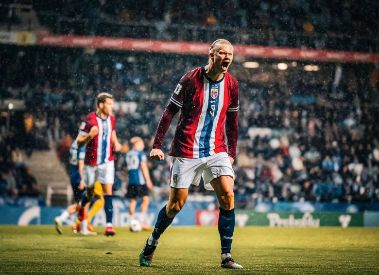 El delantero noruego es el máximo goleador de la historia de la selección de su país, sin tanta tradición futbolera. FOTO: Tomada de X @ErlingHaaland