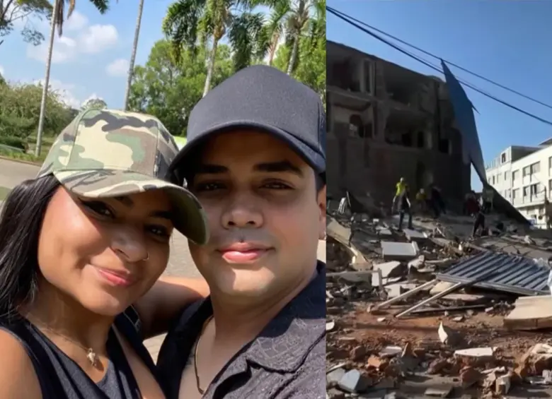 María Camila Ospina y John Edwar compartieron más de 11 años de vida y tuvieron dos hijos. Foto: captura de video Noticias Caracol