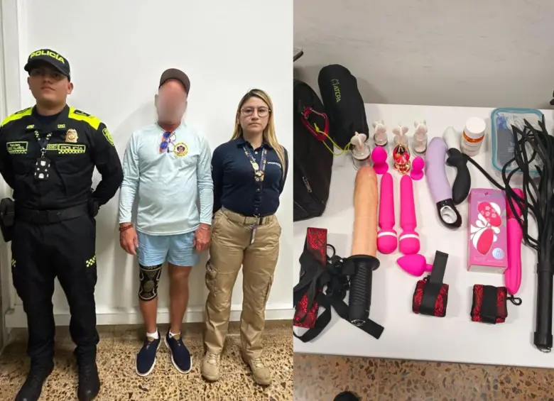 Un ciudadano estadounidense pretendía entrar a Medellín con fines de explotación sexual. FOTOS: Cortesía Migración Colombia