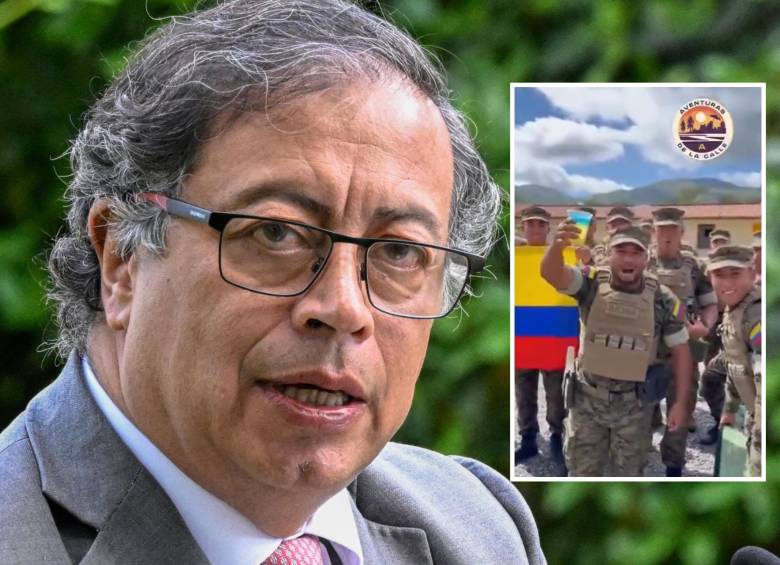 El presidente de Colombia, Gustavo Petro, volvió a caer con las ‘fake news’ en redes sociales debido a la inteligencia artificial. FOTO: Getty y captura de video de redes sociales