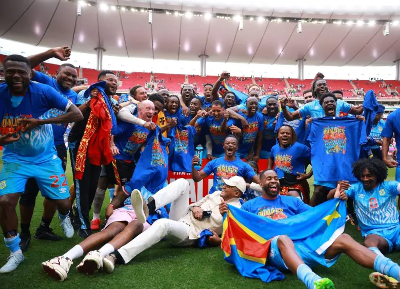 La selección de RD Congo confirmo su cupo en el Mundial al vencer en el repechaje a Jamaica. FOTO: Getty