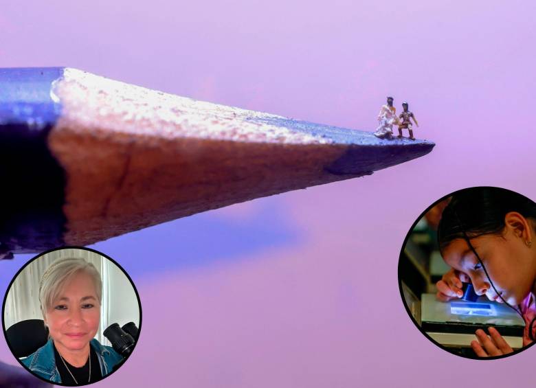 Más de 400 obras ha creado la artista santandereana Flor Carvajal durante casi tres décadas de trayectoria en la microescultura. Las obras hay que verlas con Lupa, el nivel de detalles es impresionante. FOTOS Camilo Suárez y Cortesía