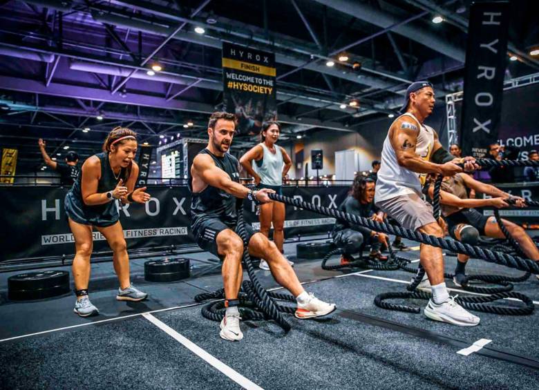 Los atletas tendrán una evaluación y una valoración con la que podrán competir en otros eventos Hyrox en el mundo, por ello serán categorizados, según su capacidad y tiempo de ejecución de las estaciones. FOTO Cortesía: Expofitness