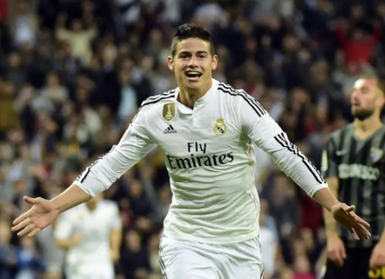 James Rodríguez en un partido con el Real Madrid en la temporada 2014/2015. FOTO: Conmebol