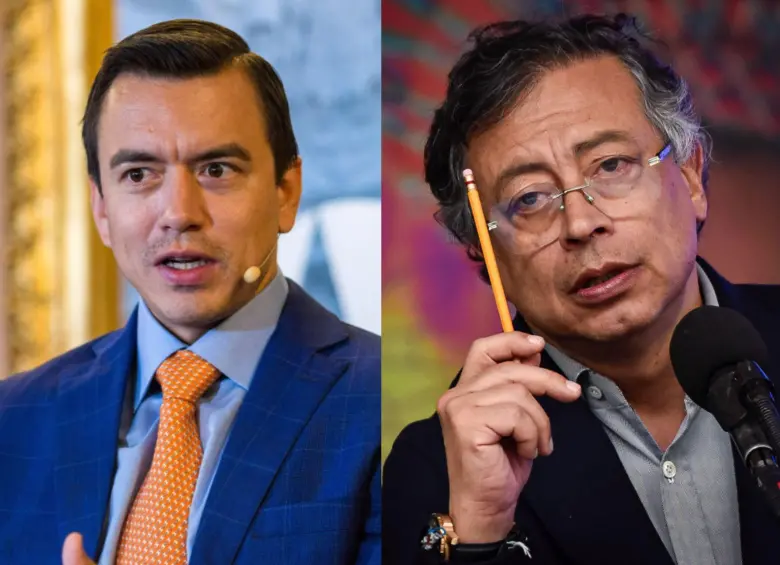 Ante la imposición de aranceles del 30 % a productos colombianos por parte del gobierno de Daniel Noboa, el gobierno de Gustavo Petro ha suspendido la venta de energía a territorio ecuatoriano. FOTOS: Getty y Colprensa