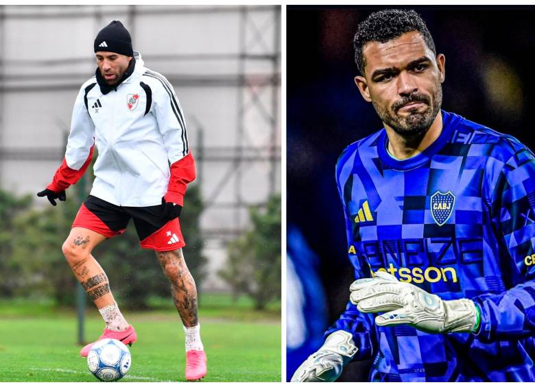 Nicolás Otamendi (River) y Álvaro Montero (Boca), dos refuerzos que aún no cumplen las expectativas. FOTOS: X River e Instagram Alvaro Montero