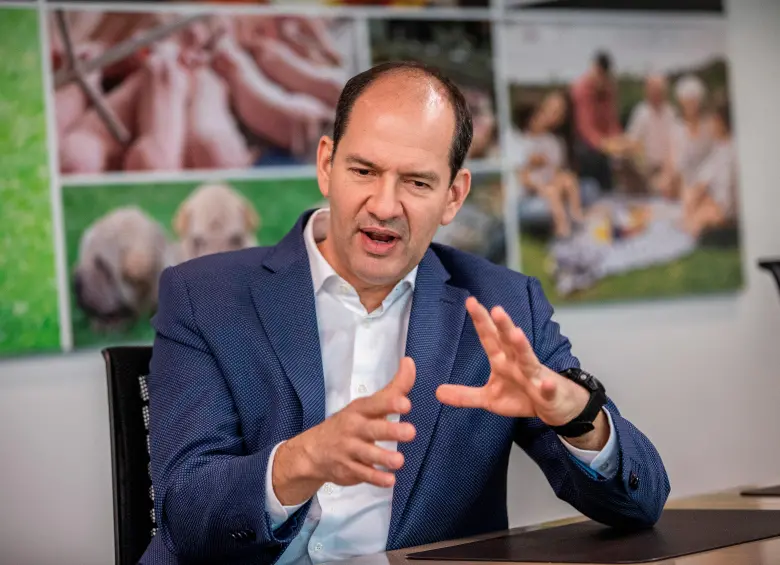 Santiago Piedrahíta, presidente de Grupo Bios, habló con EL COLOMBIANO sobre el desempeño de la compañía, sus inversiones y las perspectivas para el sector de alimentos. FOTO Camilo Suárez