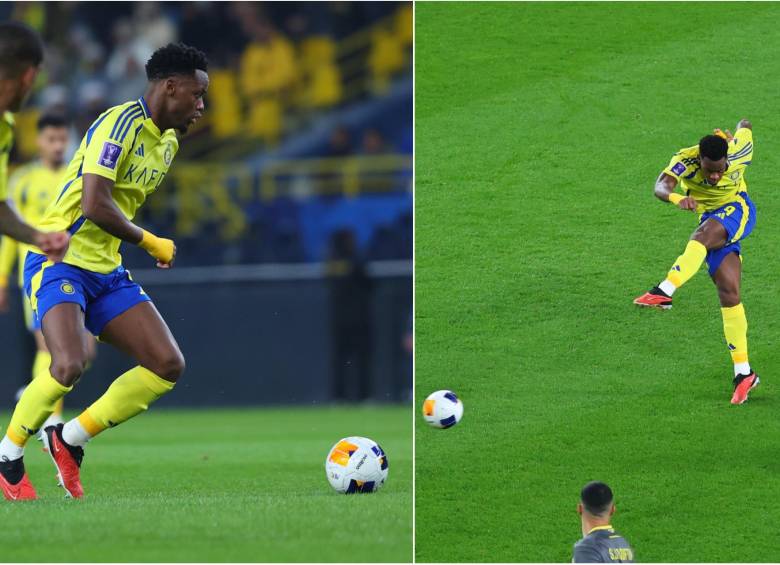 Jhon Jáder en su primer partido con Al-Nassr. FOTO: Tomada de redes sociales AlL-Nassr