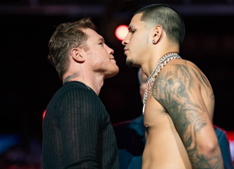 El boxeador mexicano Saúl ‘Canelo’ Álvarez se enfrentará a Edgar ‘Elegido’ Berlanga Jr., por el todo o nada del campeonato mundial supermediano. FOTO: CUENTA DE X @Canelo