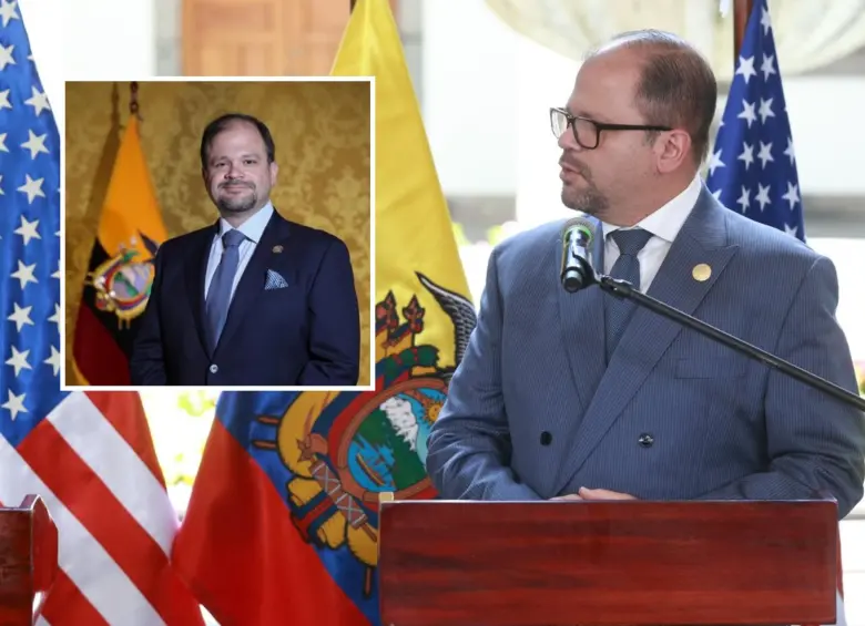 El ministro del Interior de Ecuador, John Reimberg. FOTO: Redes sociales @JohnReimberg