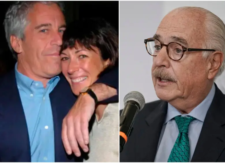 Ghislaine Maxwell cumple una pena de 20 años tras ser condenada en 2021 por reclutar menores de edad para Feffrey Epstein. FOTOS: Getty y Colprensa