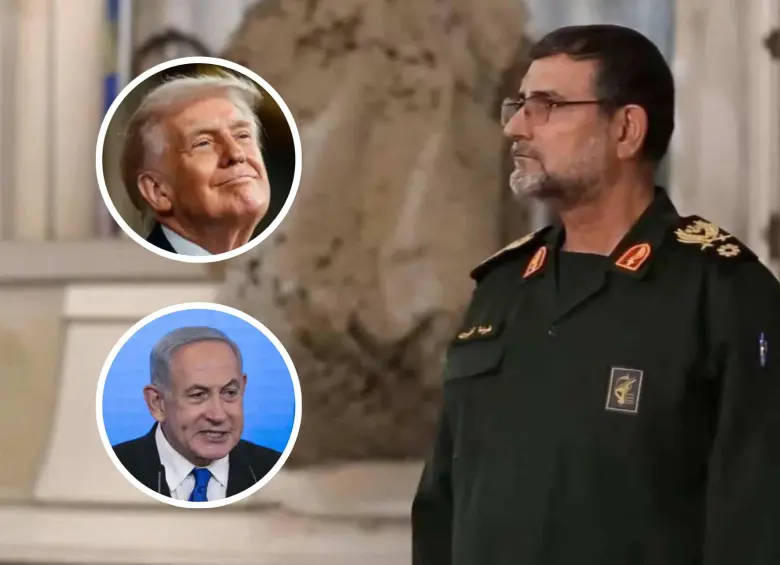 Alireza Tangsiri fue abatido en un ataque aéreo, según fuerzas israelíes. Netanyahu celebró la información mientras Trump continúa con la presión. FOTOS: AFP, Getty y tomada de redes sociales