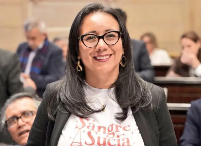 La representante Alexandra Vásquez de Cundinamarca fue una de las integrantes del Pacto Histórico que apoyó la radicación de moción de censura. Foto: redes sociales