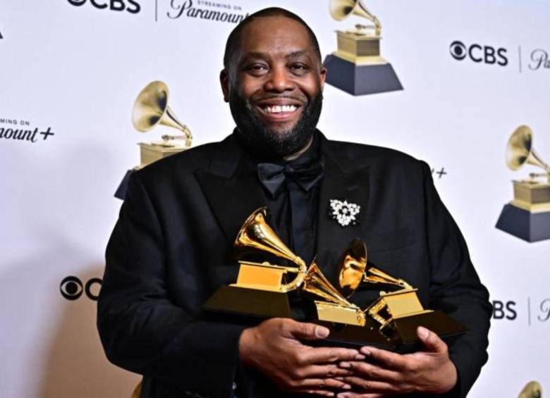 El rapero Killer Mike fue el ganador en tres categorías distintas en las que estaba nominado en esta edición de los Latin Grammy 2024. FOTO: AFP