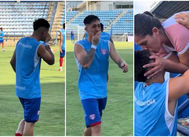 El termómetro en Santa Marta marcaba el ritmo habitual antes de un partido oficial, pero para Valentín Escalante el ambiente cambió antes de tocar la primera pelota. FOTO: Captura de video de redes sociales de @valenescalante_41