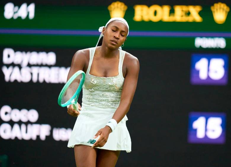 La estadounidense Coco Gauff, segunda en el ranking WTA, ha sido la salida más sorpresiva en primera ronda de Wimbledon 2025. Foto: GETTY