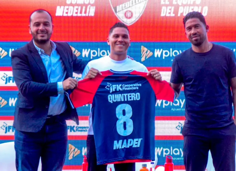 El futbolista antioqueño Juan Fernando Quintero ha disputado 36 partidos con Independiente Medellín. En ellos sumó 16 goles. Foto: Cortesía Wilson Valencia