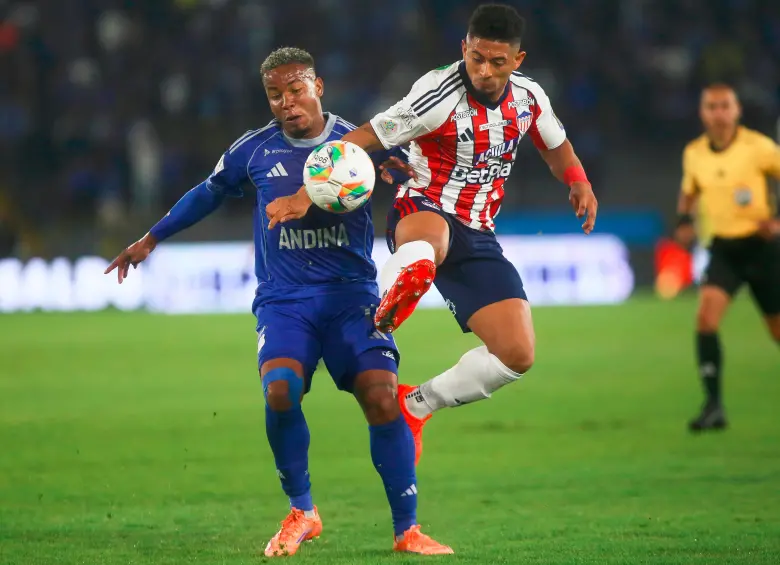 Millonarios cayó como local, 2-1 frente al Junior. FOTO COLPRENSA