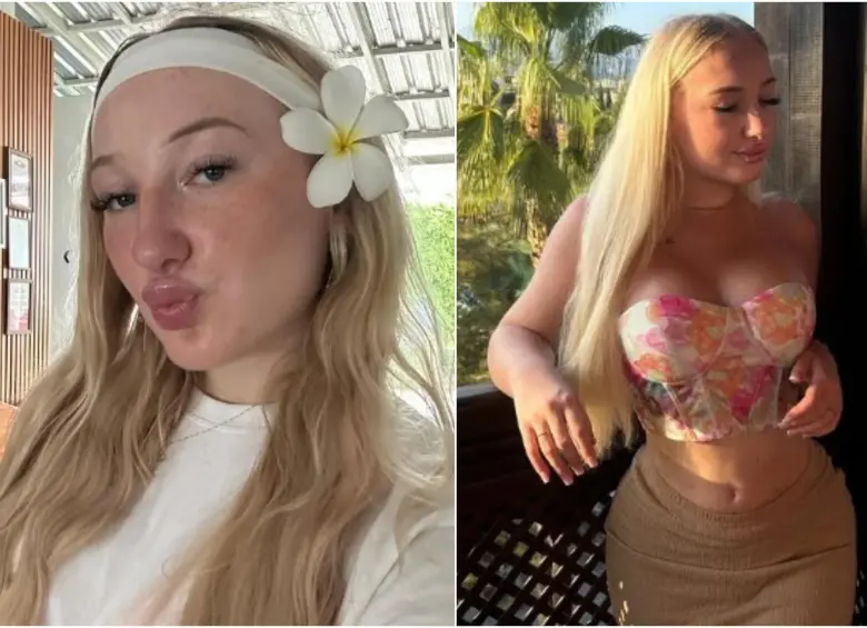 Juli Luxie, de 21 años, era creadora de contenido OnlyFans, también conocida como Julie Diablotine, de origen francés. FOTO: REDES SOCIALES