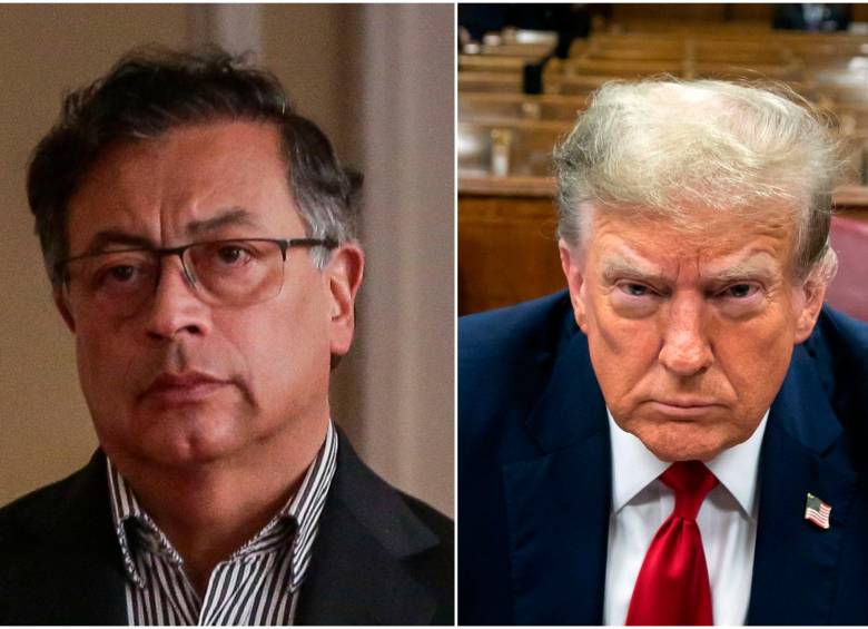 Los presidentes de Colombia, Gustavo Petro; y Estados Unidos, Donald Trump. FOTOS: Colprensa y Getty 