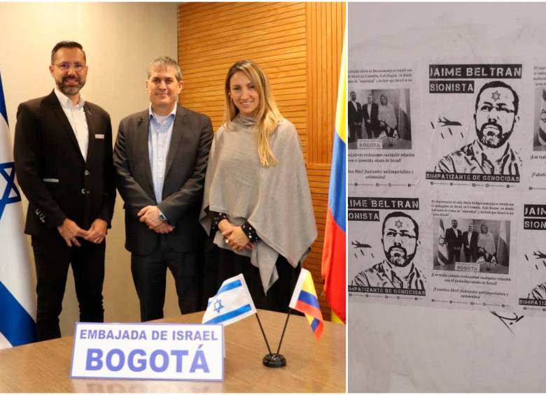 Beltrán, Dagan y Ramírez se reunieron el pasado 2 de noviembre en Bogotá. FOTOS: Tomadas de X (antes Twitter) @soyjaimeandres 