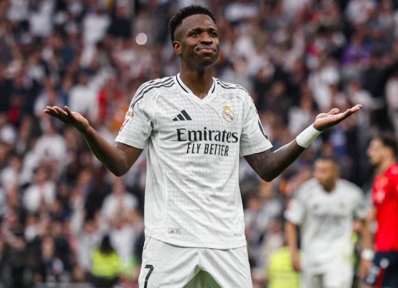 Vinícius Júnior en medio de su partido más reciente con el Real Madrid. FOTO: REDES SOCIALES VINÍCIUS JUNIOR