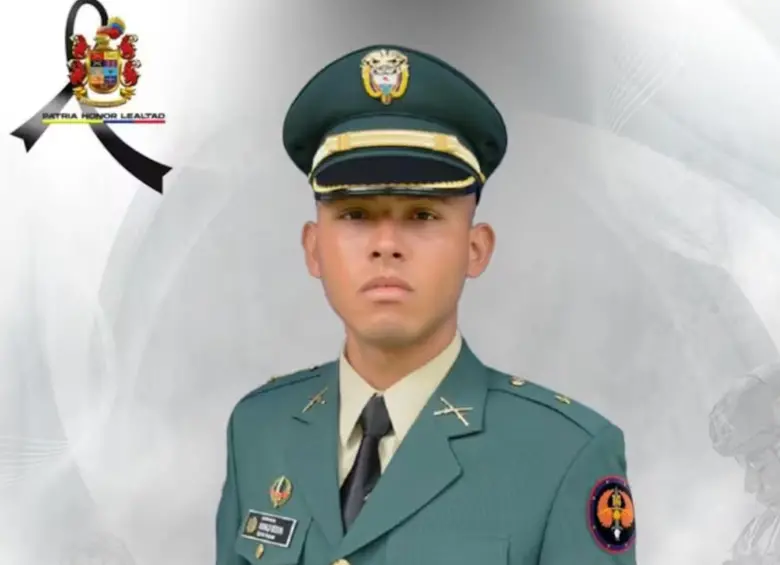La víctima mortal fue el subteniente Ronald Darío Bedoya Rivero. FOTO: EJÉRCITO NACIONAL.