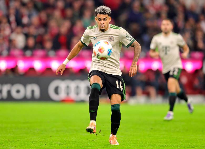 Luis Díaz, jugador colombiano de Bayern de Múnich. FOTO GETTY 